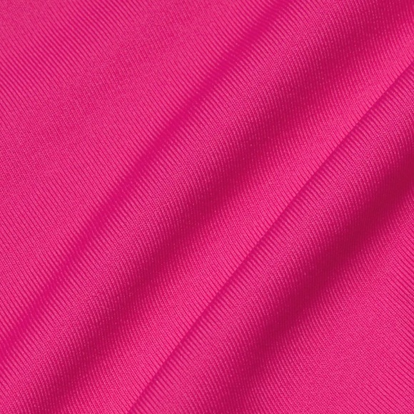 ARITZIA BABATON HOT PINK Contour Squareneck Longsleeve mini dress SIZE SMALL - Picture 4 of 4